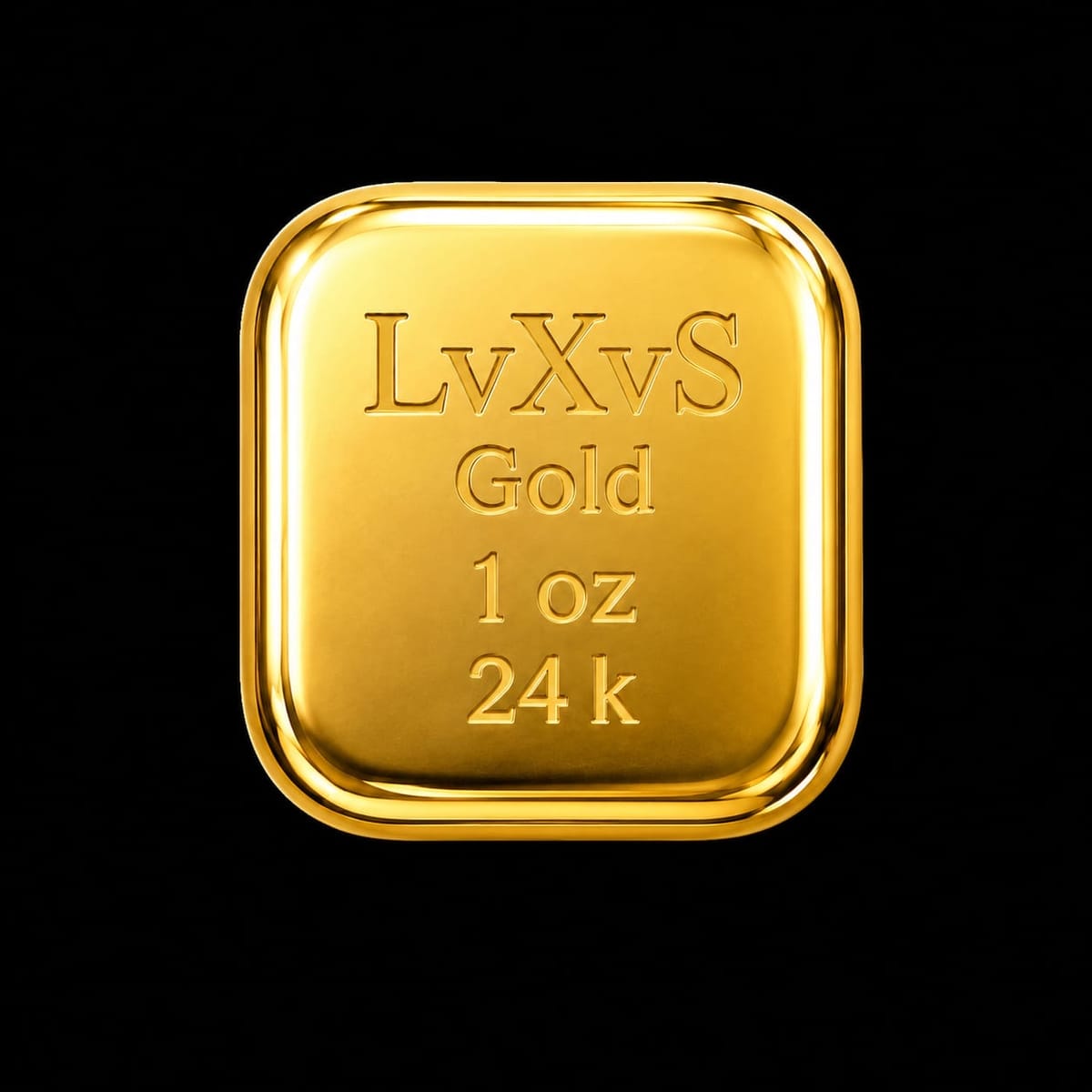 LvXvS one-ounce 24k gold bar